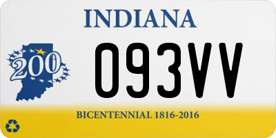 IN license plate 093VV