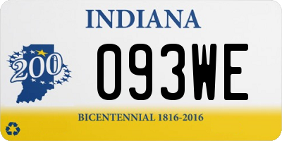 IN license plate 093WE