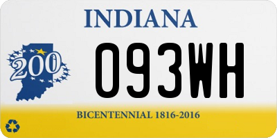 IN license plate 093WH