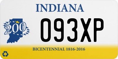 IN license plate 093XP