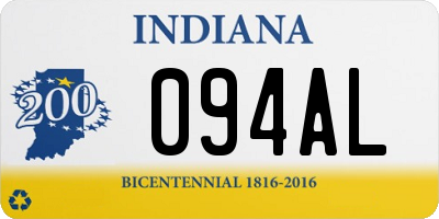 IN license plate 094AL