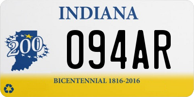 IN license plate 094AR