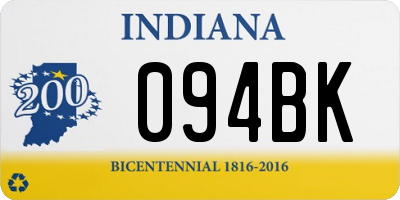 IN license plate 094BK