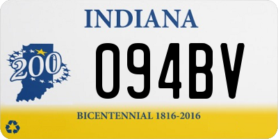 IN license plate 094BV