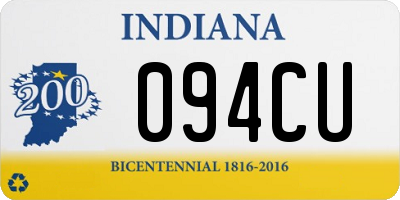 IN license plate 094CU