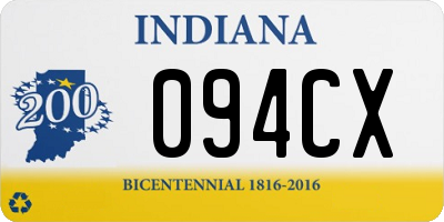 IN license plate 094CX