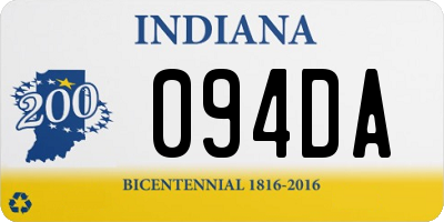 IN license plate 094DA