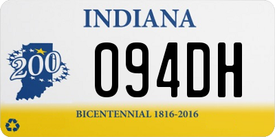 IN license plate 094DH