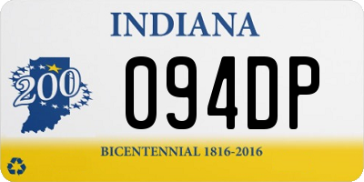 IN license plate 094DP