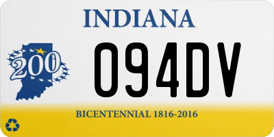 IN license plate 094DV