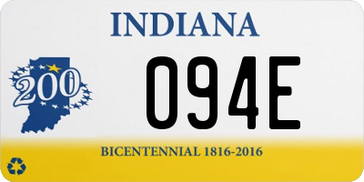 IN license plate 094E