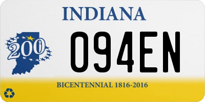 IN license plate 094EN