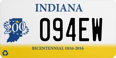 IN license plate 094EW