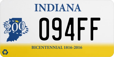 IN license plate 094FF