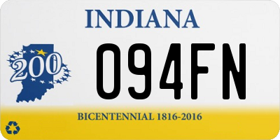 IN license plate 094FN