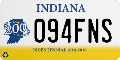 IN license plate 094FNS