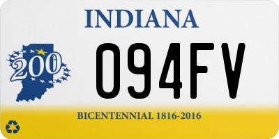 IN license plate 094FV