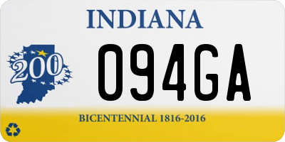 IN license plate 094GA