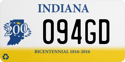 IN license plate 094GD