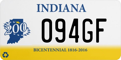 IN license plate 094GF