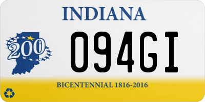 IN license plate 094GI
