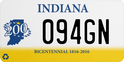 IN license plate 094GN