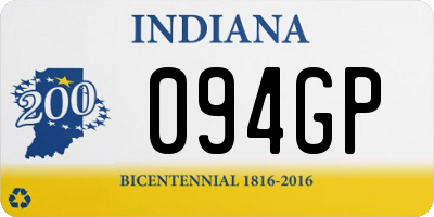 IN license plate 094GP