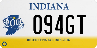 IN license plate 094GT