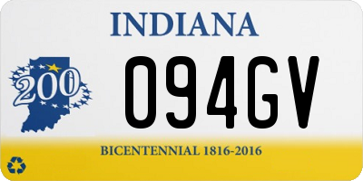 IN license plate 094GV