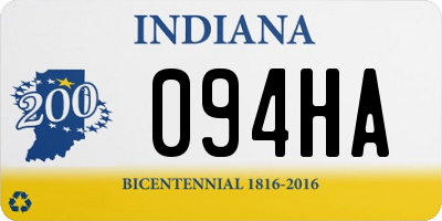 IN license plate 094HA