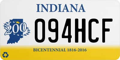 IN license plate 094HCF