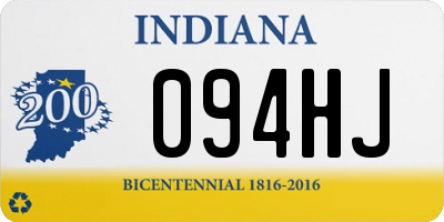 IN license plate 094HJ