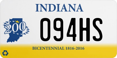 IN license plate 094HS