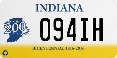 IN license plate 094IH