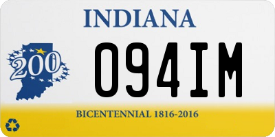 IN license plate 094IM