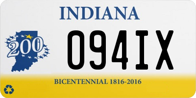 IN license plate 094IX