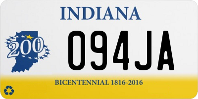 IN license plate 094JA