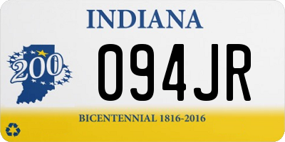 IN license plate 094JR