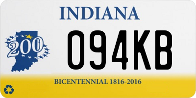 IN license plate 094KB