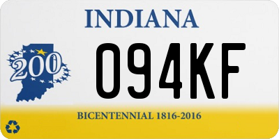 IN license plate 094KF