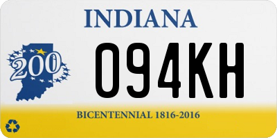 IN license plate 094KH