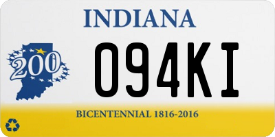 IN license plate 094KI