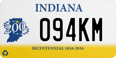 IN license plate 094KM