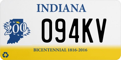 IN license plate 094KV