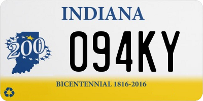 IN license plate 094KY