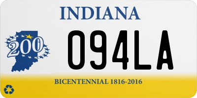 IN license plate 094LA