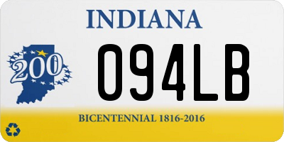 IN license plate 094LB