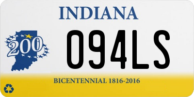 IN license plate 094LS