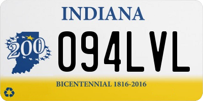 IN license plate 094LVL
