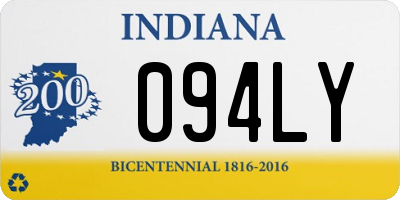 IN license plate 094LY